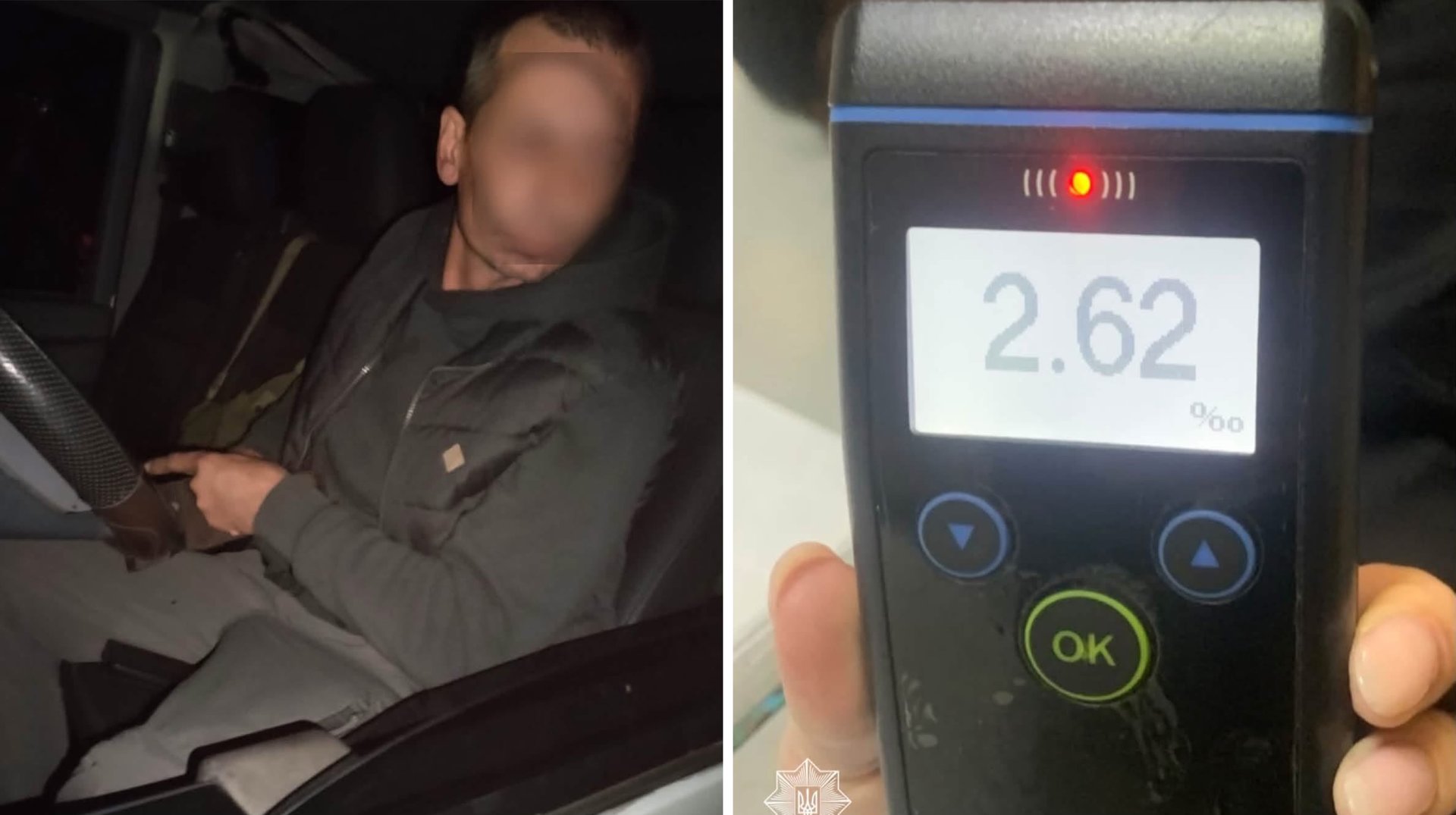 Без посвідчення водія та із 2,62‰ алкоголю: біля Ужгорода зупинили пʼяного керманича (ФОТО)