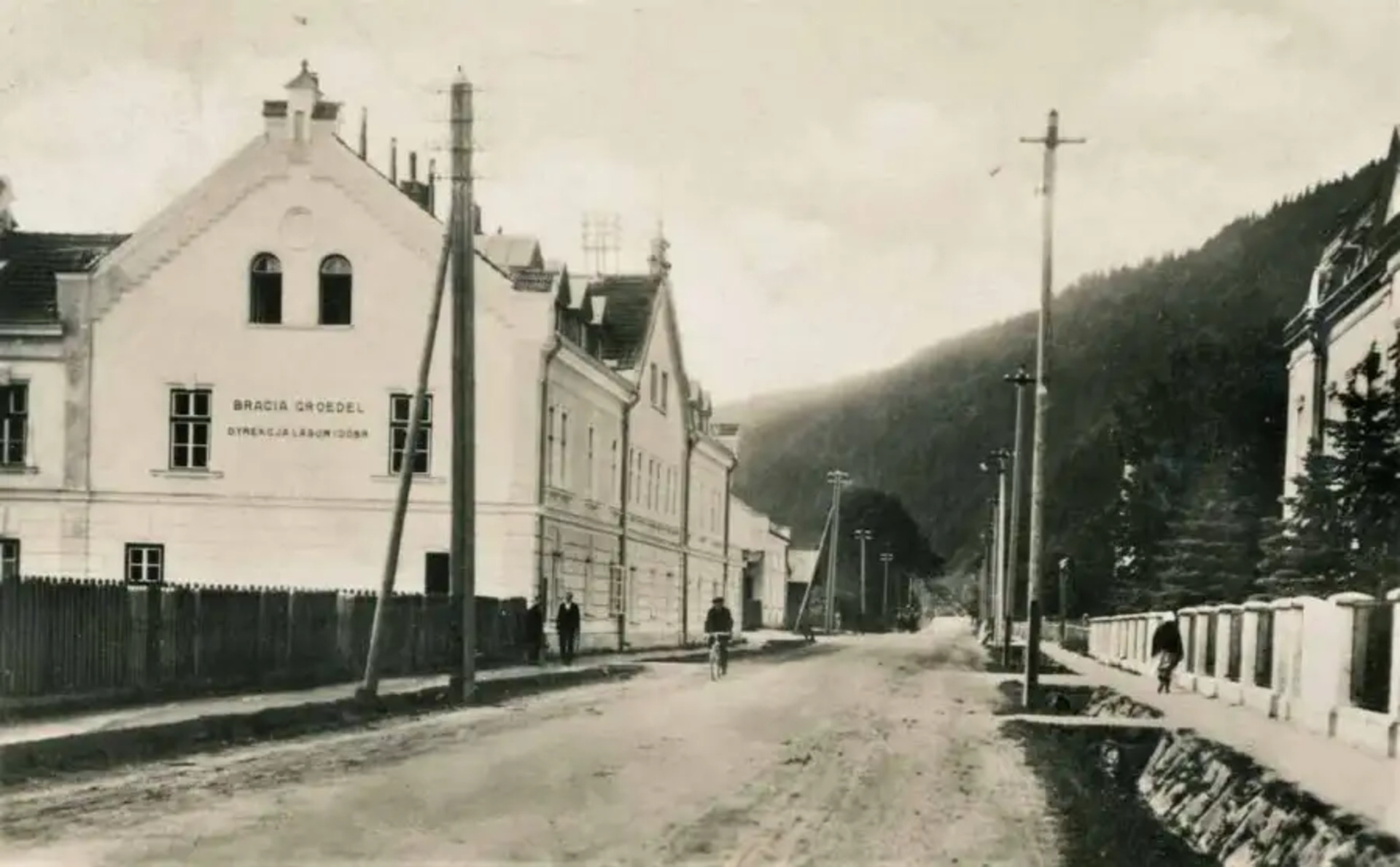 Вулиця у містечку Сколе, 1934 рік, фот. D. Brauner, Biblioteka Narodowa